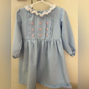 Cecil and Lou embroidered hearts dress
